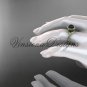 14kt yellow gold pearl, diamond leaf and vine, halo engagement ring VFBP301008