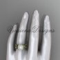 14kt yellow gold pearl, diamond leaf and vine engagement ring VFP301006
