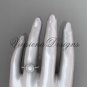 Platinum pearl, diamond halo, eternity engagement ring VFP301005