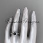 14kt white gold pearl, diamond halo, eternity engagement ring VFBP301005
