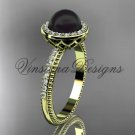 14kt yellow gold pearl, diamond halo, eternity engagement ring VFBP301005