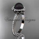 Platinum pearl, diamond halo, eternity engagement ring VFBP301005