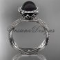 14kt white gold diamond, pearl engagement ring VFBP301003
