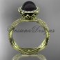 14kt yellow gold diamond, pearl engagement ring VFBP301003