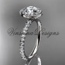 14k white gold engagement ring VD10082