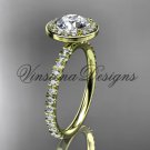 14k yellow gold engagement ring VD10082