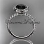 platinum engagement ring Black Diamond VD10082