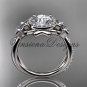 14kt white gold diamond, Star of David ring, jewish ring, engagement ring VH10012