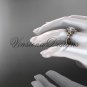 14kt rose gold diamond, Star of David ring, jewish ring, engagement ring VH10012
