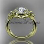 14kt yellow gold diamond, Star of David ring, jewish ring, engagement ring VH10012