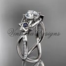 14kt white gold diamond, Star of David ring, jewish ring, engagement ring VH10013