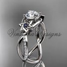 Platinum  diamond, Star of David ring, jewish ring, engagement ring VH10013