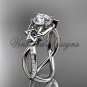 Platinum diamond, Star of David ring, jewish ring, engagement ring VH10013