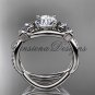 Platinum diamond, Star of David ring, jewish ring, engagement ring VH10013