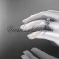 Platinum diamond, Star of David ring, jewish ring, engagement ring VH10013