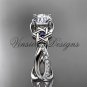 Platinum  diamond, Star of David ring, Forever One Moissanite, engagement ring VH10013