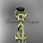 14kt yellow gold diamond, Star of David ring, enhanced Black Diamond, engagement ring VH10013