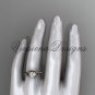 14kt rose gold diamond, jewish Star of David ring, engagement ring VH10015