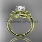 14kt yellow gold diamond, jewish Star of David ring, engagement ring VH10015