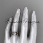 14kt rose gold, Star of David, jewish ring, engagement ring, Forever One Moissanite VH10017
