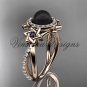 14kt rose gold, diamond, Star of David ring, jewish ring, engagement ring, Cultured Pearl VHBP10012