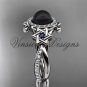 Platinum, Star of David ring, jewish ring, engagement ring, Cultured Pearl VHBP10012