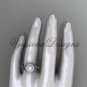 14kt white gold diamond, Star of David ring, jewish ring, engagement ring, Cultured Pearl VHP10012