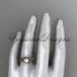 14kt rose gold diamond, Star of David ring, jewish ring, engagement ring, Cultured Pearl VHP10015