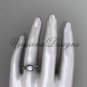Platinum diamond, Star of David ring, jewish ring, engagement ring, Cultured Pearl VHP10015
