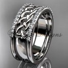 14kt white gold diamond wedding band VD208406B