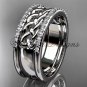 14kt white gold diamond wedding band VD208406B