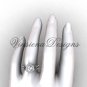 Platinum diamond Fleur de Lis, halo engagement ring, One Moissanite VD208127