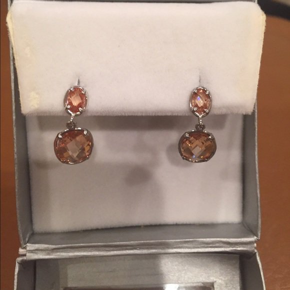 Sterling Silver Cubic Zirconia Drop Earrings