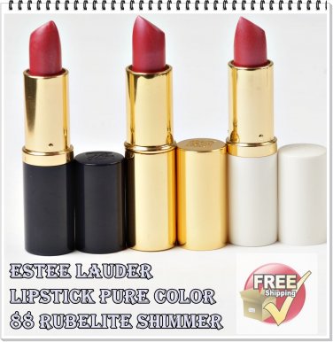 New Estee Lauder Long Lasting Lipstick Pure Color 88 Rubellite Shimmer Full Size