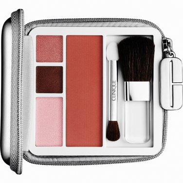Clinique Most Wanted Colour Palette SHADOW TRIO & BLUSH - 02 Most-Wanted Deeps