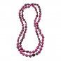 10-11mm Nuggets Maroon Cultured Freshwater Pearl 45" Strand Endless Necklace