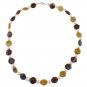 Mookaite Cultured Freshwater Pearl 18" Beaded Necklace