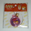 San-X Nyanko Burger Series Mini Mirror Keychain