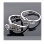 Silver Plated Heart Wedding Rings For Women Romantic Accessories Fashion Party Unique Rings (6)