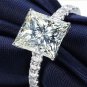 White Gold Plated Square Rings Cubic Zirconia Diamond Wedding Engagement Rings For Women (8)