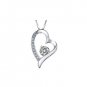 Fashion Amethyst Crystals Heart Shape Pendant Necklace for the one you Love