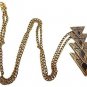 Antique Gold Plated Vintage Triangular Women Necklace Exaggerated Style Maxi Necklace Jewelry