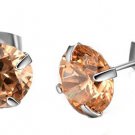 2.04 carat ,New 925 Sterling Silver Cubic Zirconia Stud Earrings Fashion Jewelry for Women