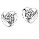 925 Sterling Silver Color Cubic Zirconia Earrings Fashion Jewelry