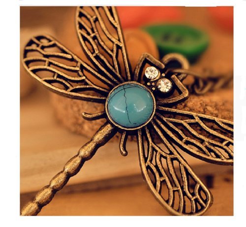Retro Hollow Dragonfly Korean Long Paragraph Sweater Chain Pendant Necklace For Women