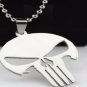 Stainless Steel Skull Pendant Necklace Fashion Jewelry