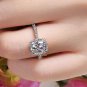 White Sapphire Silver Plated Wedding Ring
