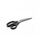 Home Office Stationary Cutting Black Handle Steel Blade Scissors-8 Inches