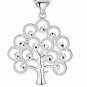 Silver Fashion Bling tree of life totem Religion Pendant Necklace