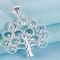 Silver Fashion Bling tree of life totem Religion Pendant Necklace